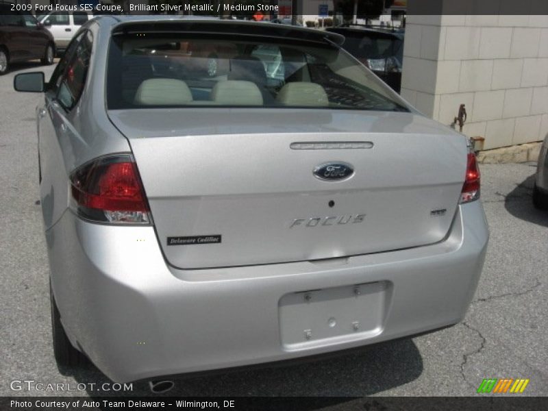 Brilliant Silver Metallic / Medium Stone 2009 Ford Focus SES Coupe