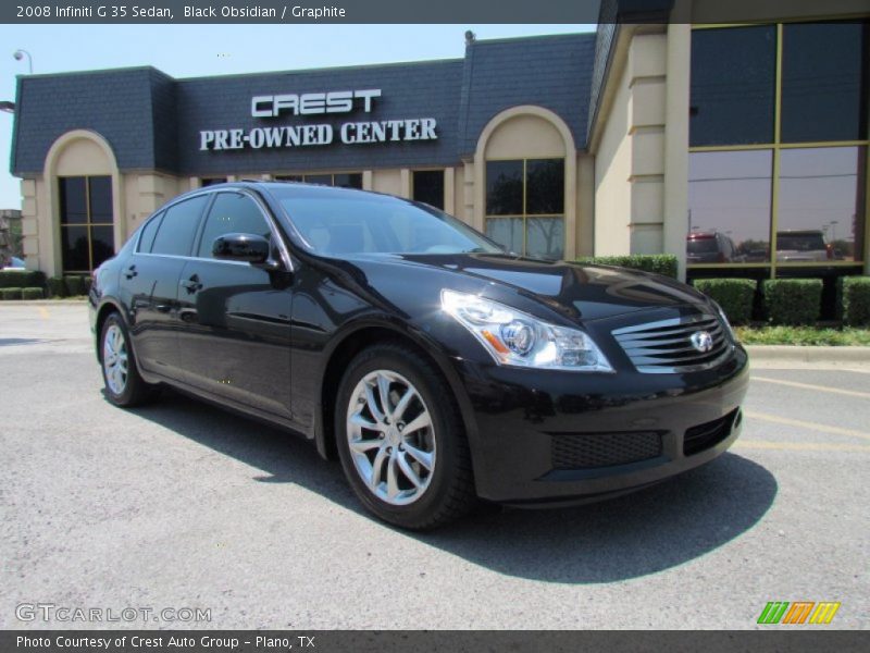 Black Obsidian / Graphite 2008 Infiniti G 35 Sedan