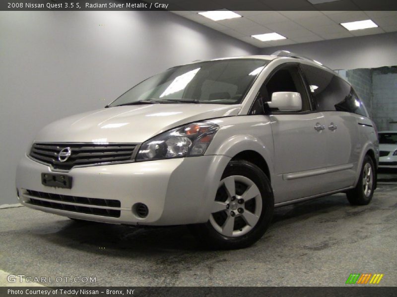 Radiant Silver Metallic / Gray 2008 Nissan Quest 3.5 S