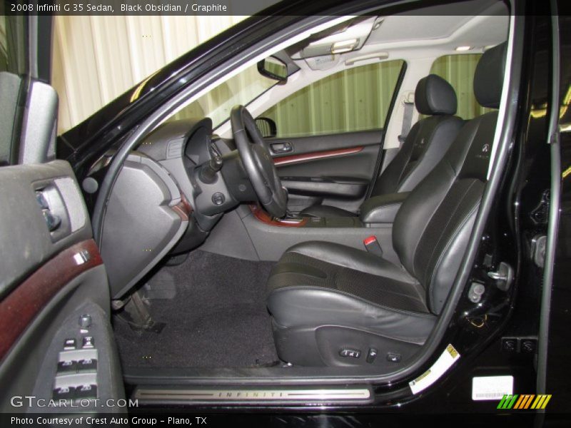 Black Obsidian / Graphite 2008 Infiniti G 35 Sedan