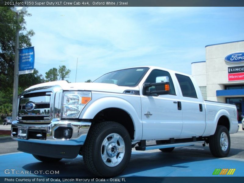 Oxford White / Steel 2011 Ford F350 Super Duty XLT Crew Cab 4x4