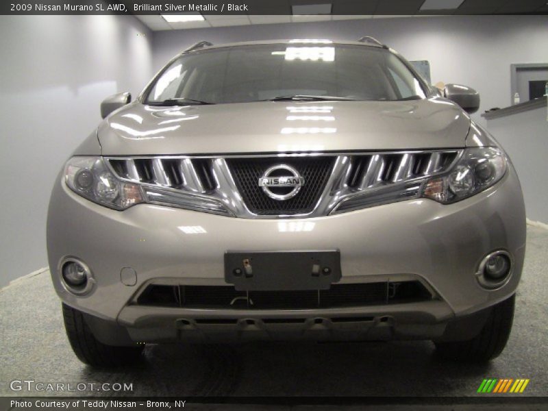 Brilliant Silver Metallic / Black 2009 Nissan Murano SL AWD
