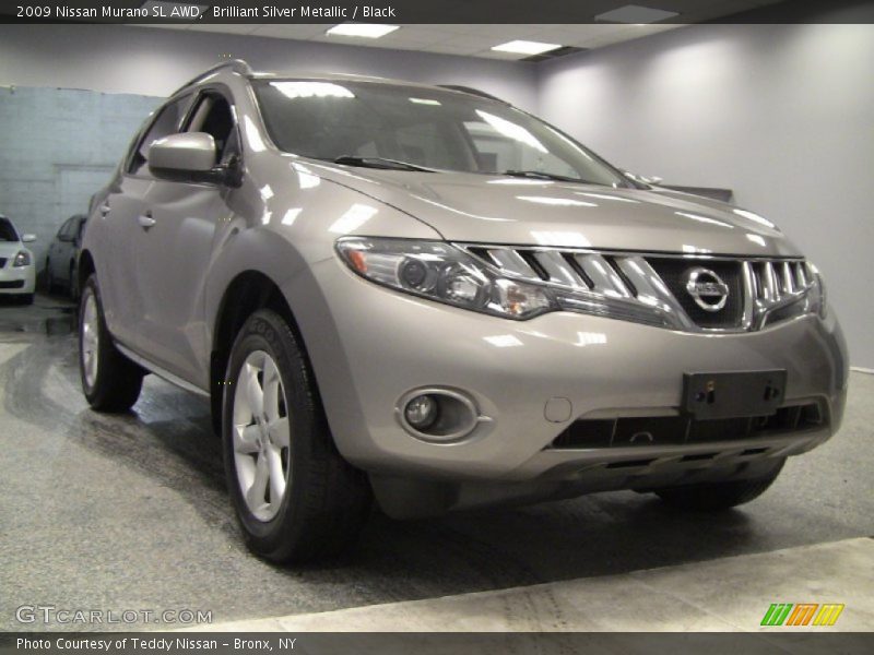 Brilliant Silver Metallic / Black 2009 Nissan Murano SL AWD