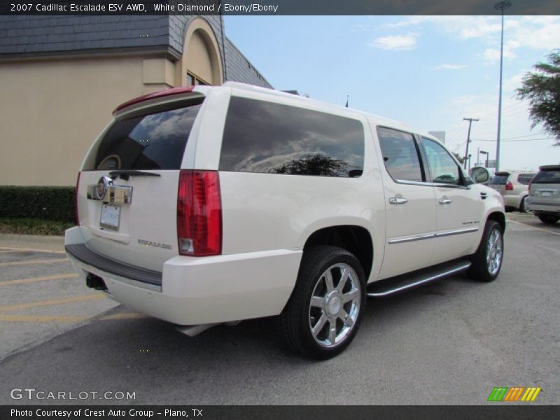 White Diamond / Ebony/Ebony 2007 Cadillac Escalade ESV AWD