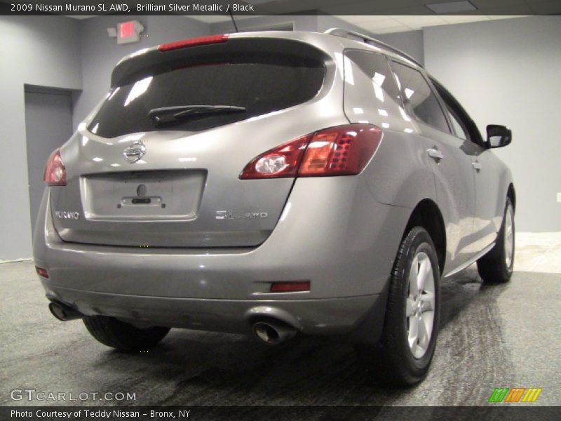 Brilliant Silver Metallic / Black 2009 Nissan Murano SL AWD