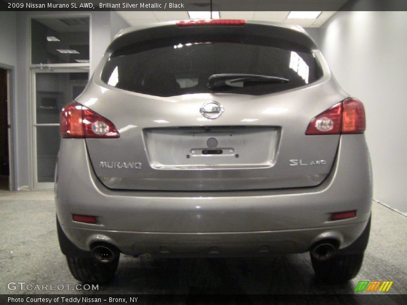 Brilliant Silver Metallic / Black 2009 Nissan Murano SL AWD