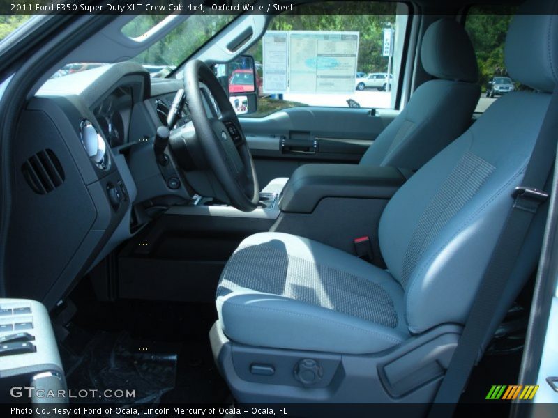 Oxford White / Steel 2011 Ford F350 Super Duty XLT Crew Cab 4x4