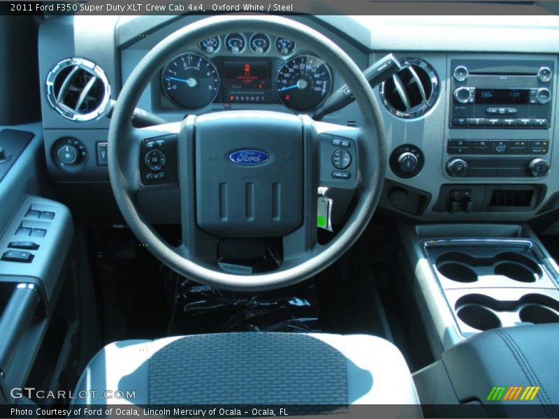 Oxford White / Steel 2011 Ford F350 Super Duty XLT Crew Cab 4x4