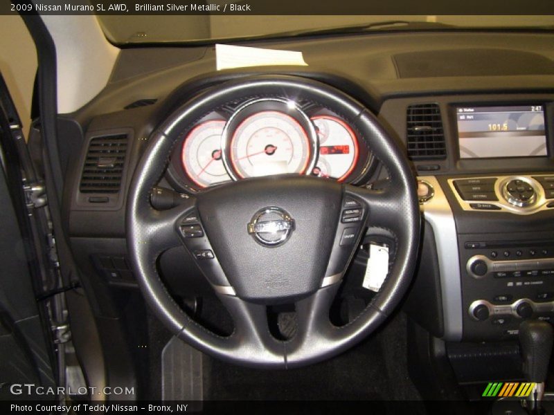 Brilliant Silver Metallic / Black 2009 Nissan Murano SL AWD