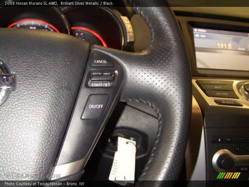 Brilliant Silver Metallic / Black 2009 Nissan Murano SL AWD