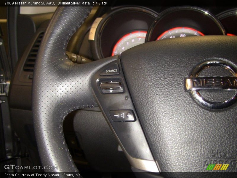 Brilliant Silver Metallic / Black 2009 Nissan Murano SL AWD
