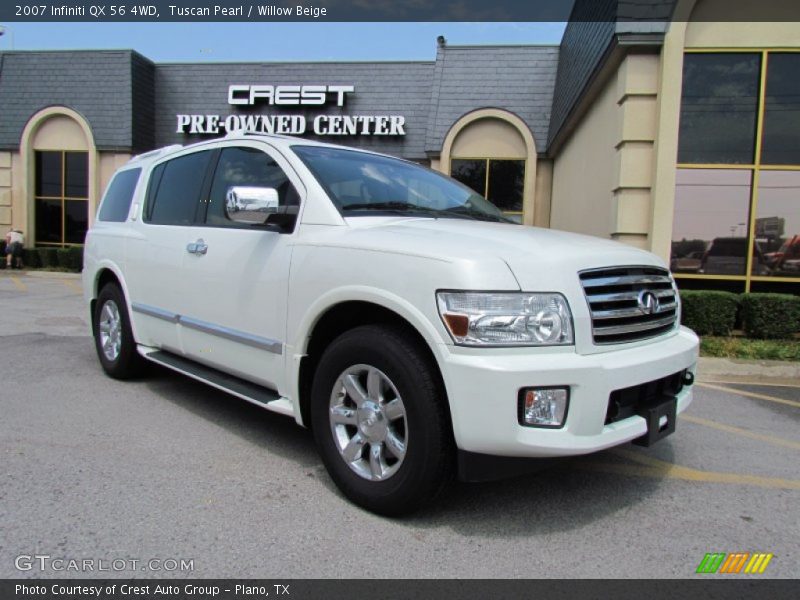 Tuscan Pearl / Willow Beige 2007 Infiniti QX 56 4WD