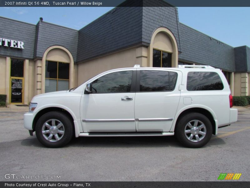 Tuscan Pearl / Willow Beige 2007 Infiniti QX 56 4WD