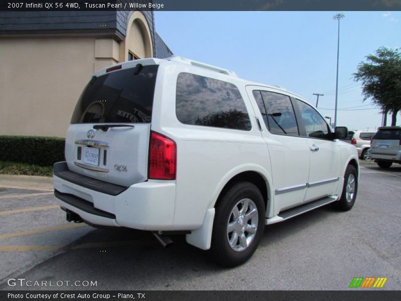 Tuscan Pearl / Willow Beige 2007 Infiniti QX 56 4WD