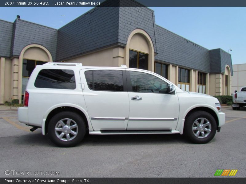 Tuscan Pearl / Willow Beige 2007 Infiniti QX 56 4WD