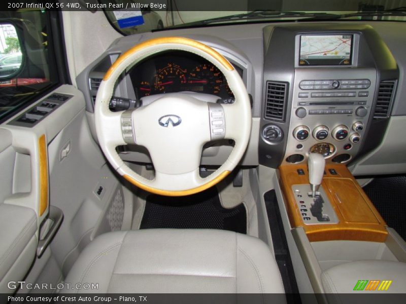 Tuscan Pearl / Willow Beige 2007 Infiniti QX 56 4WD
