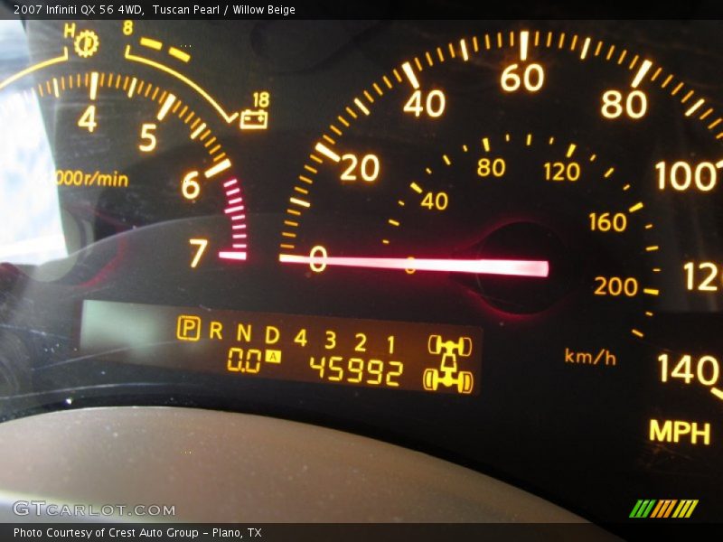 Tuscan Pearl / Willow Beige 2007 Infiniti QX 56 4WD