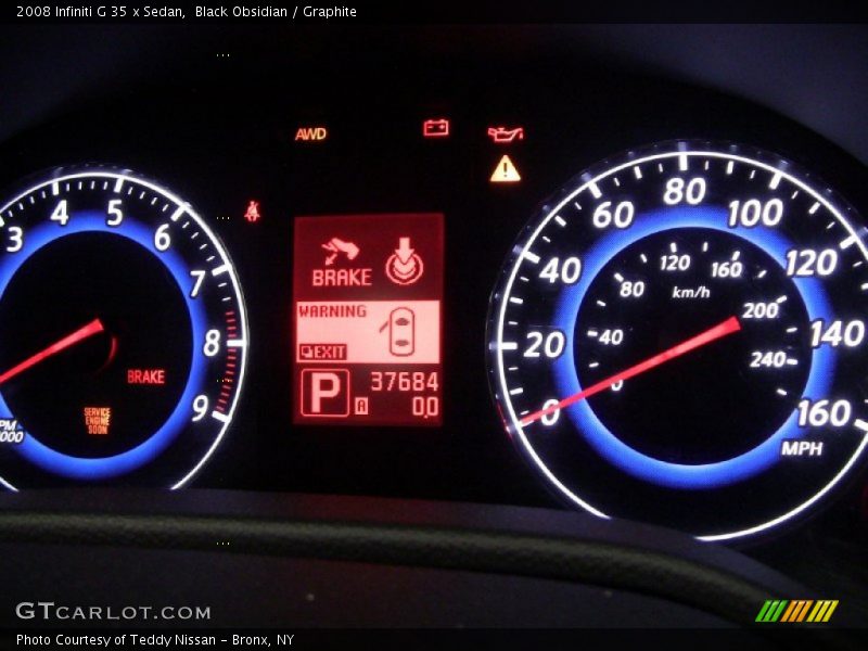 Black Obsidian / Graphite 2008 Infiniti G 35 x Sedan