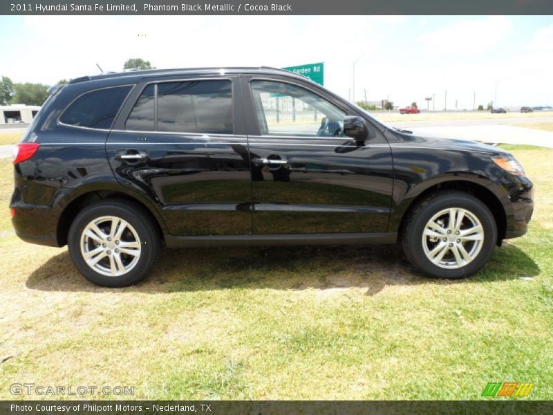 Phantom Black Metallic / Cocoa Black 2011 Hyundai Santa Fe Limited