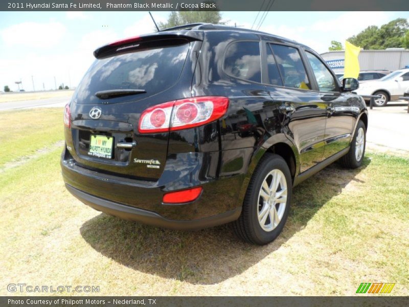 Phantom Black Metallic / Cocoa Black 2011 Hyundai Santa Fe Limited