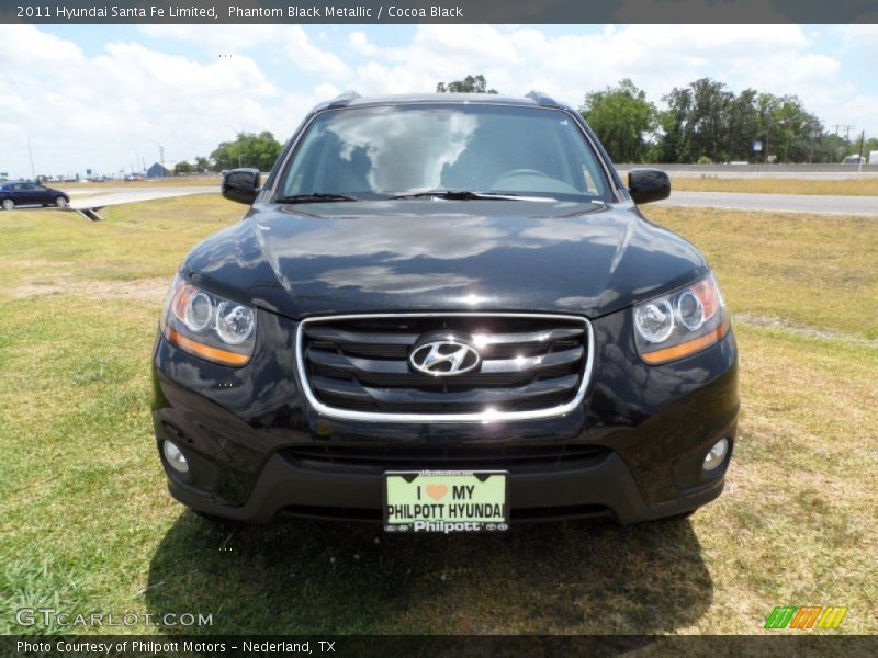Phantom Black Metallic / Cocoa Black 2011 Hyundai Santa Fe Limited