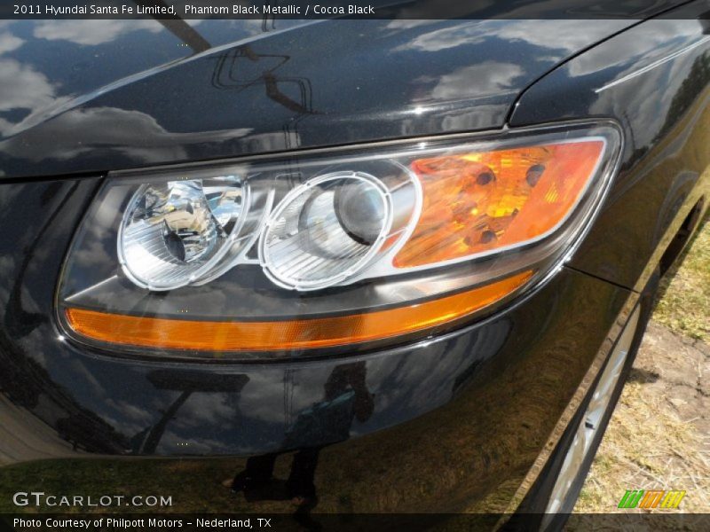 Phantom Black Metallic / Cocoa Black 2011 Hyundai Santa Fe Limited