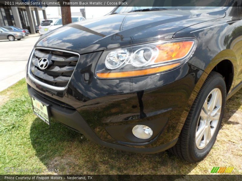 Phantom Black Metallic / Cocoa Black 2011 Hyundai Santa Fe Limited