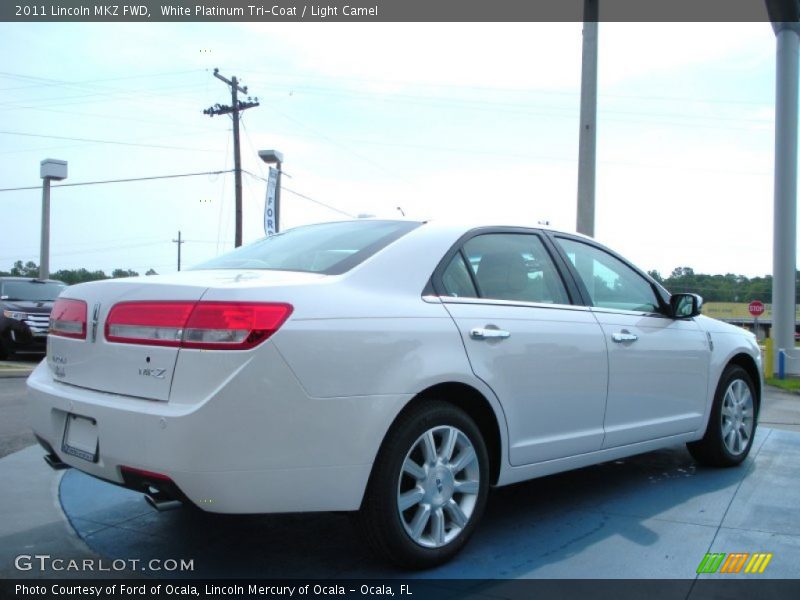 White Platinum Tri-Coat / Light Camel 2011 Lincoln MKZ FWD