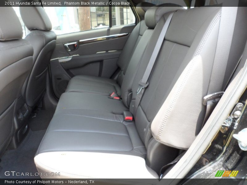 Phantom Black Metallic / Cocoa Black 2011 Hyundai Santa Fe Limited