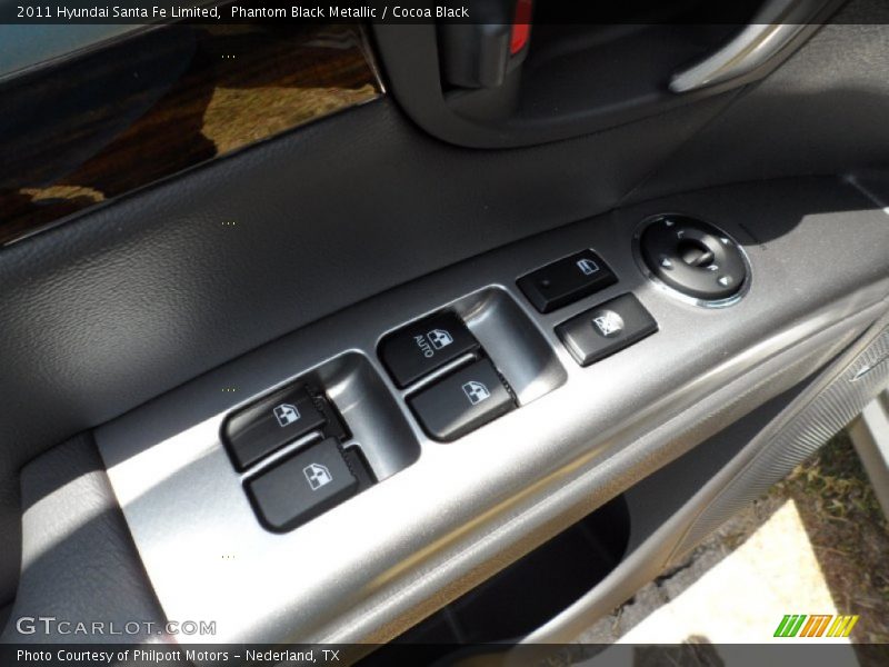 Phantom Black Metallic / Cocoa Black 2011 Hyundai Santa Fe Limited