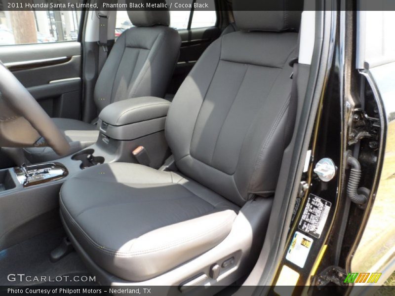 Phantom Black Metallic / Cocoa Black 2011 Hyundai Santa Fe Limited