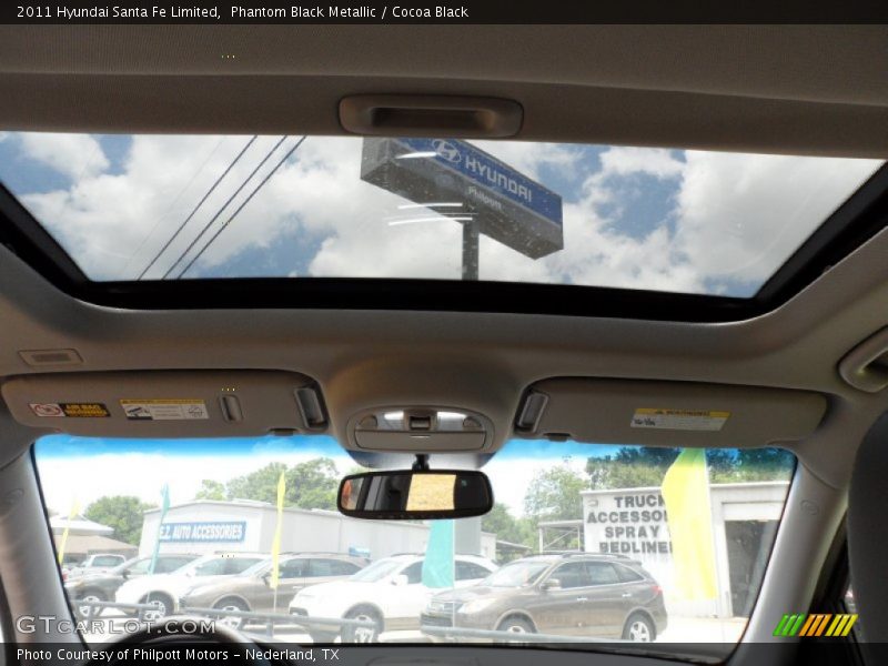 Phantom Black Metallic / Cocoa Black 2011 Hyundai Santa Fe Limited