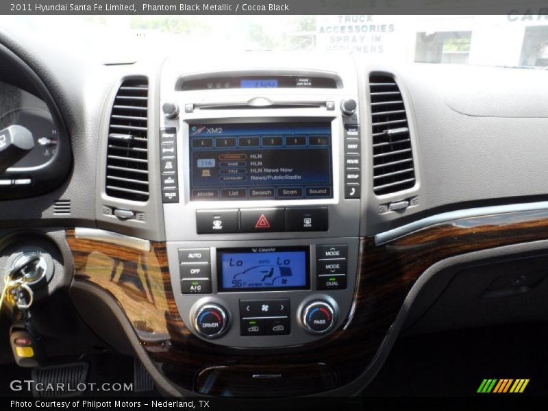 Phantom Black Metallic / Cocoa Black 2011 Hyundai Santa Fe Limited