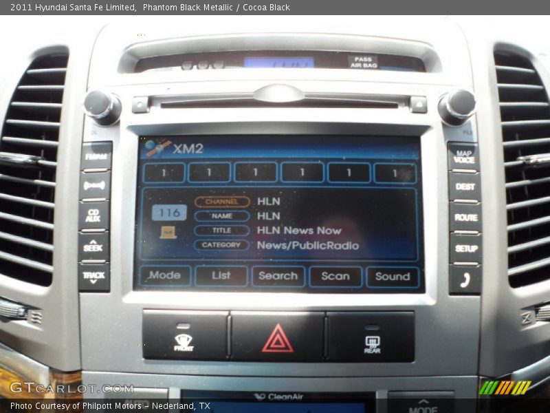 Phantom Black Metallic / Cocoa Black 2011 Hyundai Santa Fe Limited