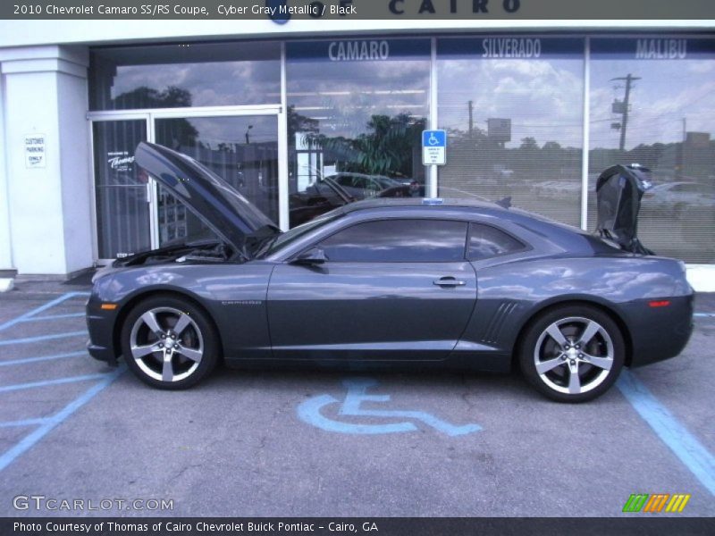 Cyber Gray Metallic / Black 2010 Chevrolet Camaro SS/RS Coupe