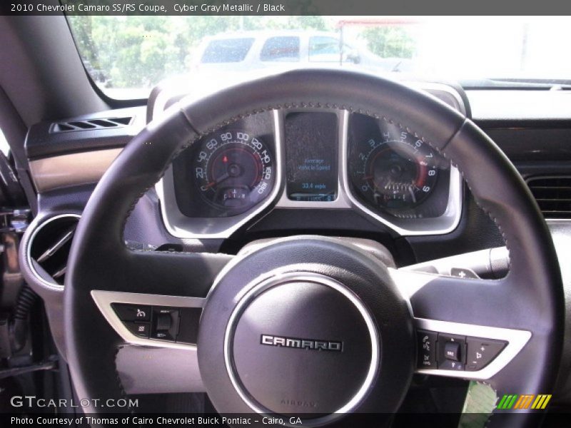 Cyber Gray Metallic / Black 2010 Chevrolet Camaro SS/RS Coupe