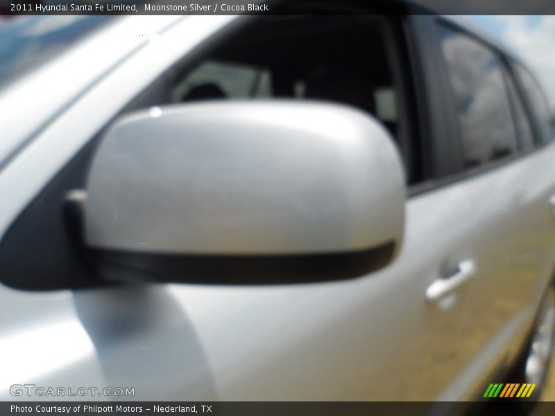 Moonstone Silver / Cocoa Black 2011 Hyundai Santa Fe Limited
