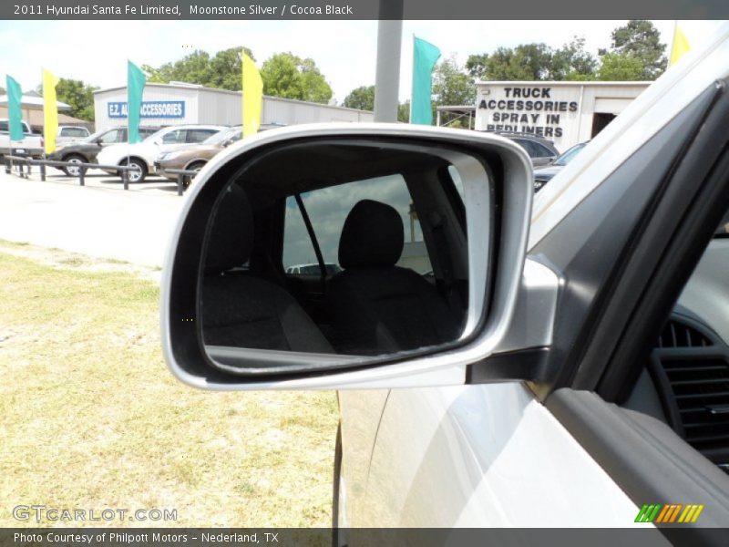 Moonstone Silver / Cocoa Black 2011 Hyundai Santa Fe Limited