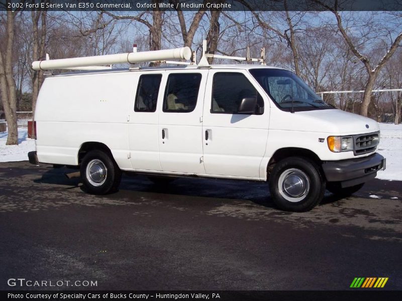 Oxford White / Medium Graphite 2002 Ford E Series Van E350 Commercial