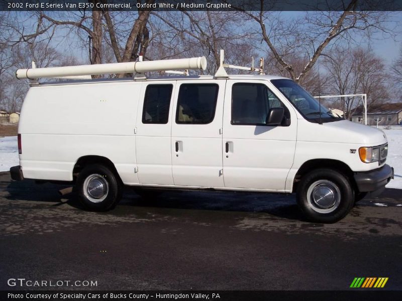 Oxford White / Medium Graphite 2002 Ford E Series Van E350 Commercial