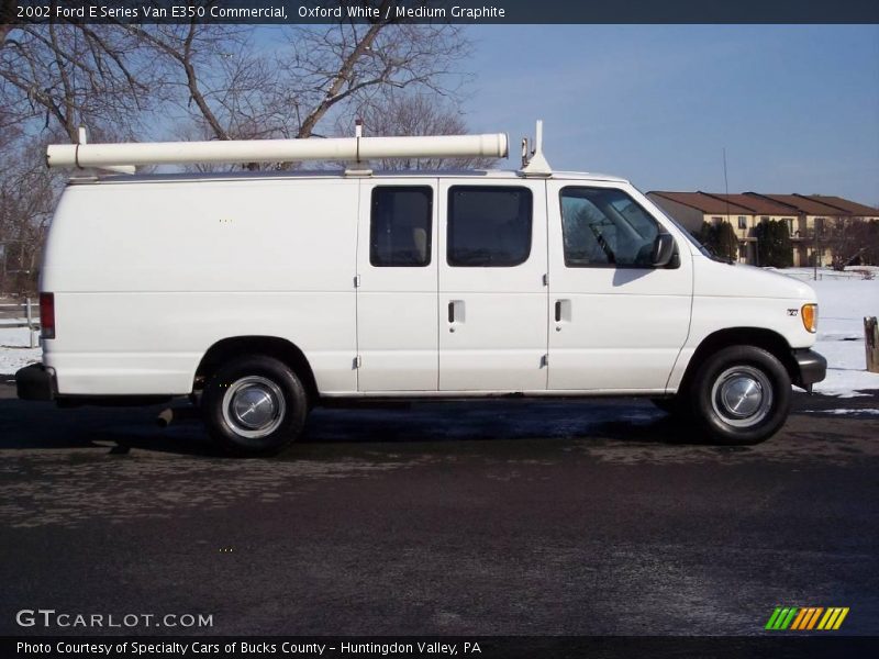 Oxford White / Medium Graphite 2002 Ford E Series Van E350 Commercial