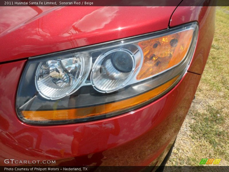 Sonoran Red / Beige 2011 Hyundai Santa Fe Limited