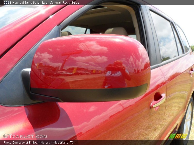 Sonoran Red / Beige 2011 Hyundai Santa Fe Limited