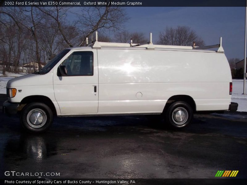 Oxford White / Medium Graphite 2002 Ford E Series Van E350 Commercial