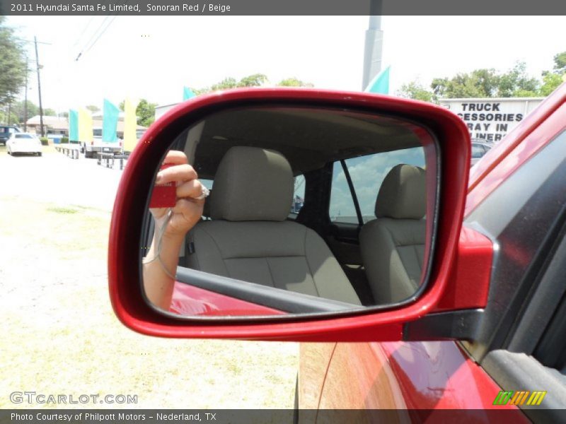 Sonoran Red / Beige 2011 Hyundai Santa Fe Limited