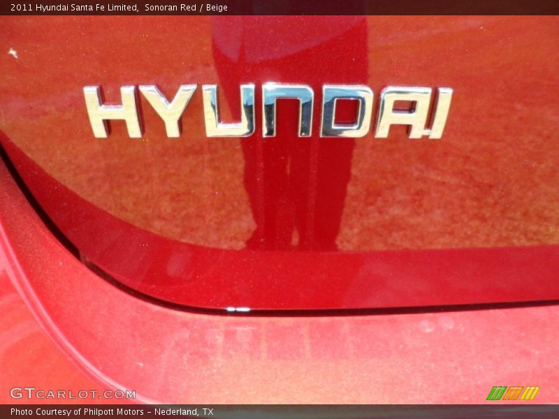 Sonoran Red / Beige 2011 Hyundai Santa Fe Limited