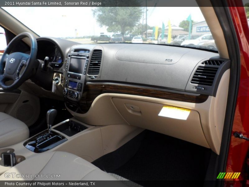 Sonoran Red / Beige 2011 Hyundai Santa Fe Limited