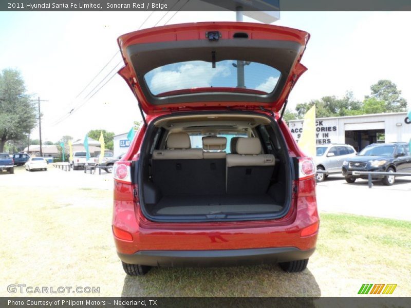 Sonoran Red / Beige 2011 Hyundai Santa Fe Limited