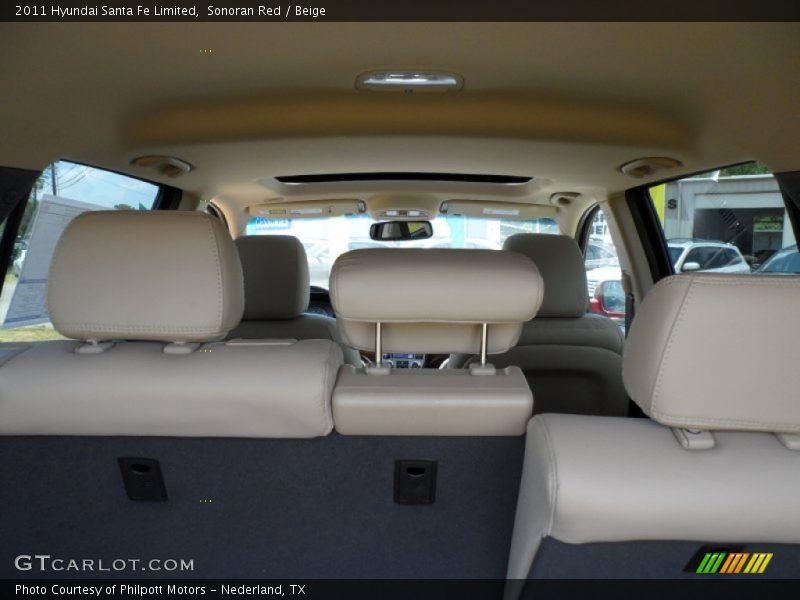 Sonoran Red / Beige 2011 Hyundai Santa Fe Limited