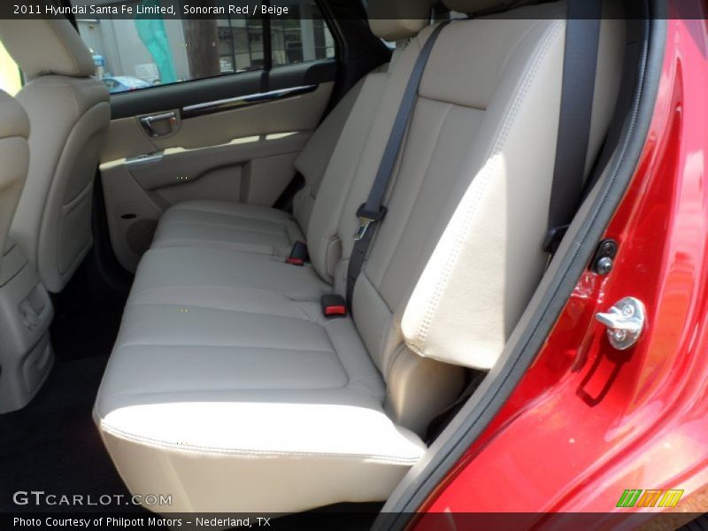 Sonoran Red / Beige 2011 Hyundai Santa Fe Limited